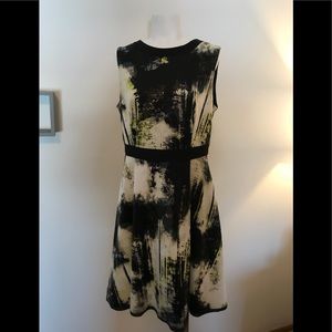 Nine West Stretch Empire Waist Multi Print Dress.